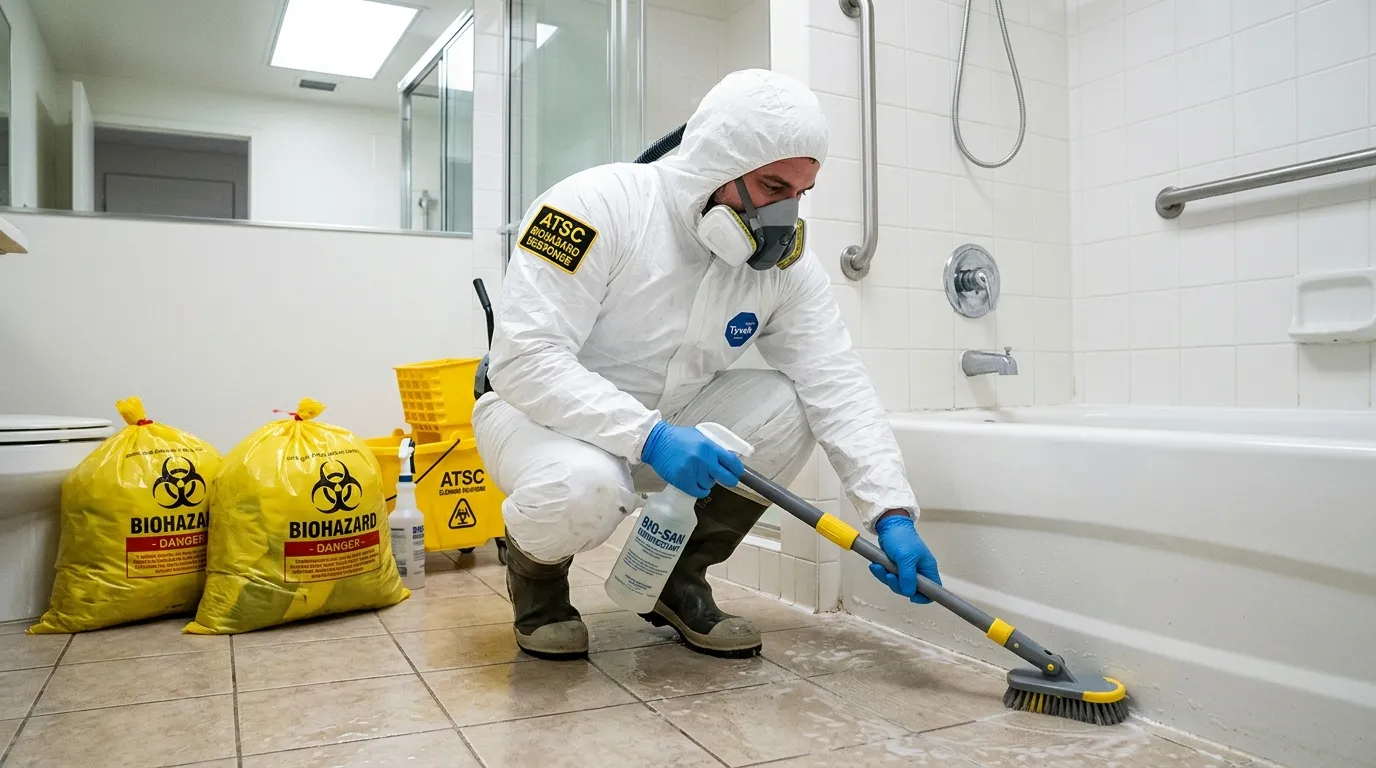 Decontamination equipment deployed for Blood Cleanup in Franklin Park